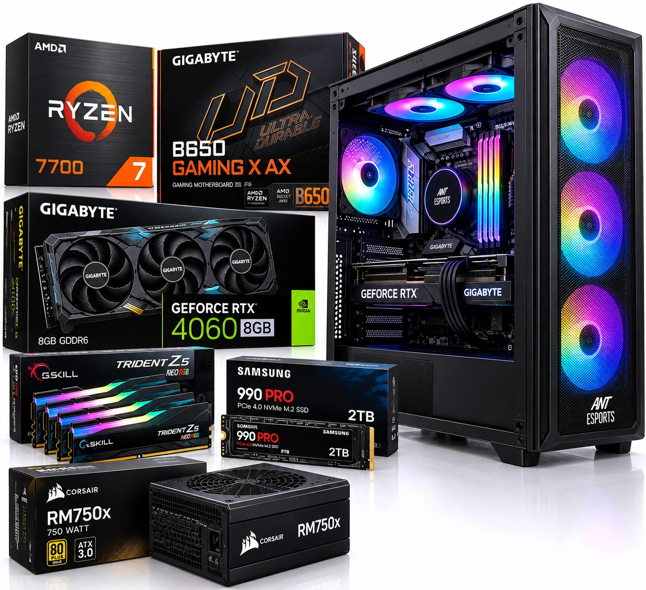 Ryzen 7 7700 64GB Editing Workstation