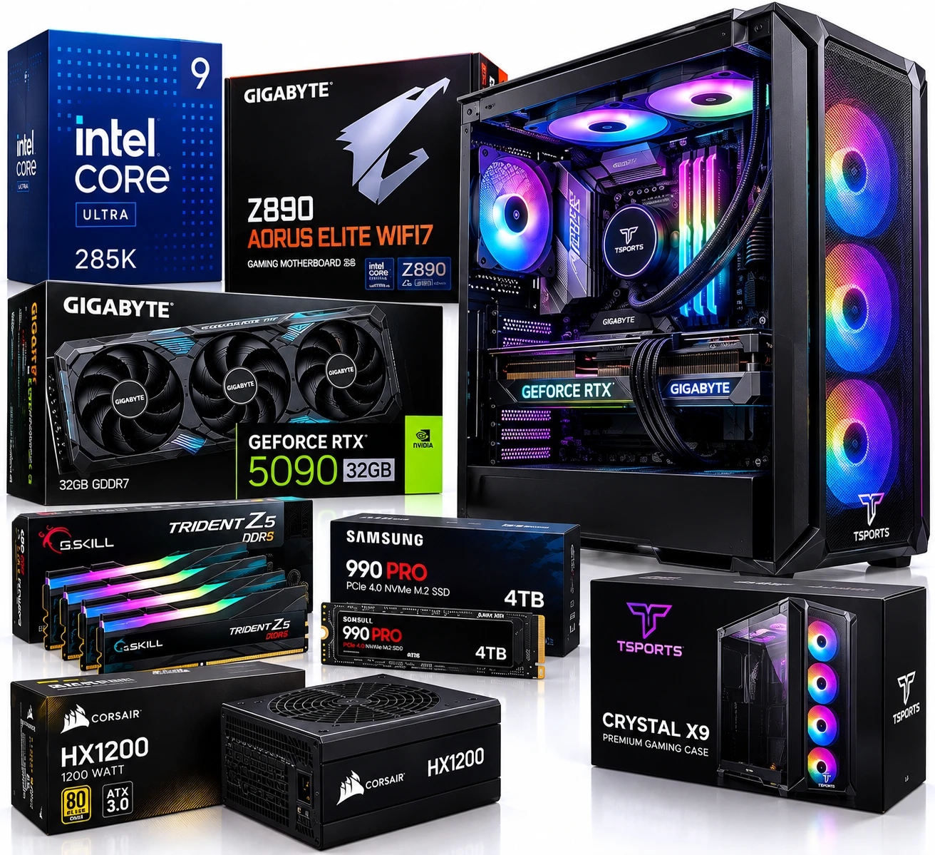 Intel Core Ultra 9 285K RTX 5090 PC