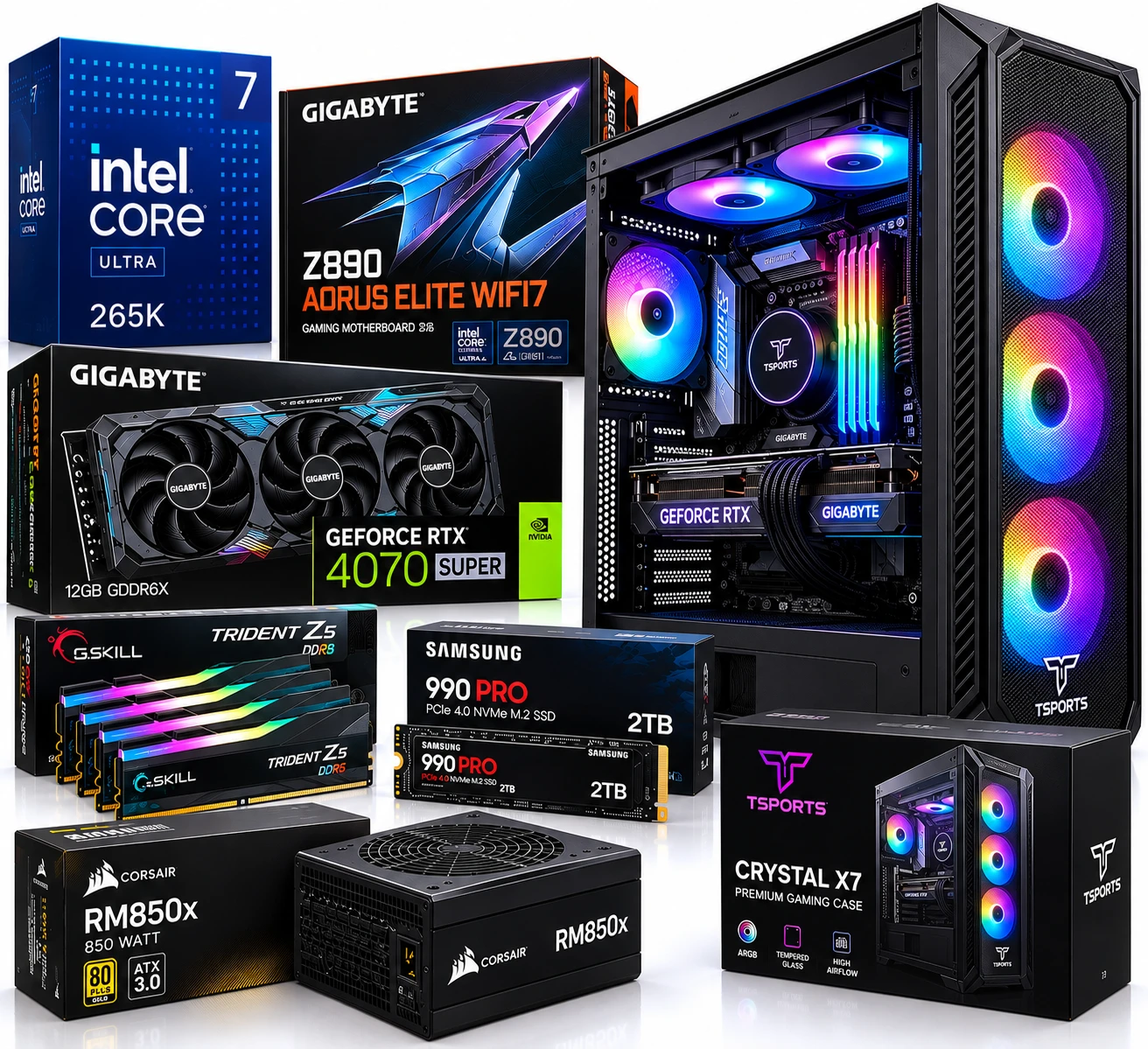 Intel Core Ultra 7 265K RTX 4070 Super PC