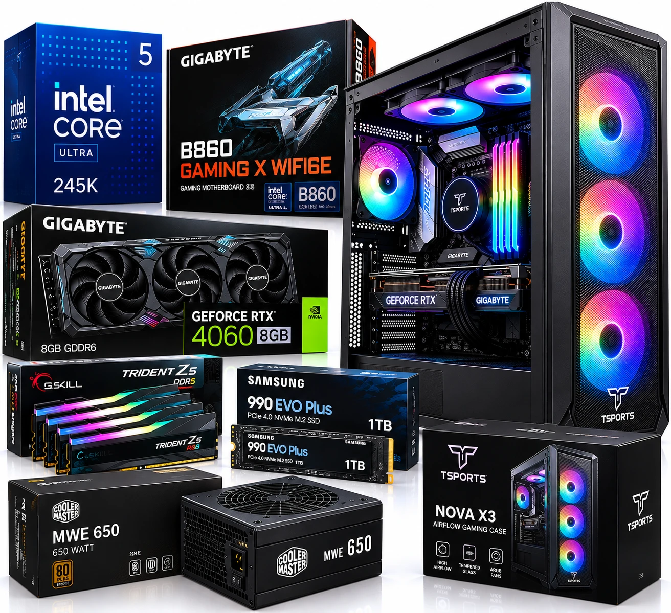 Intel Core Ultra 5 245K RTX 4060 PC