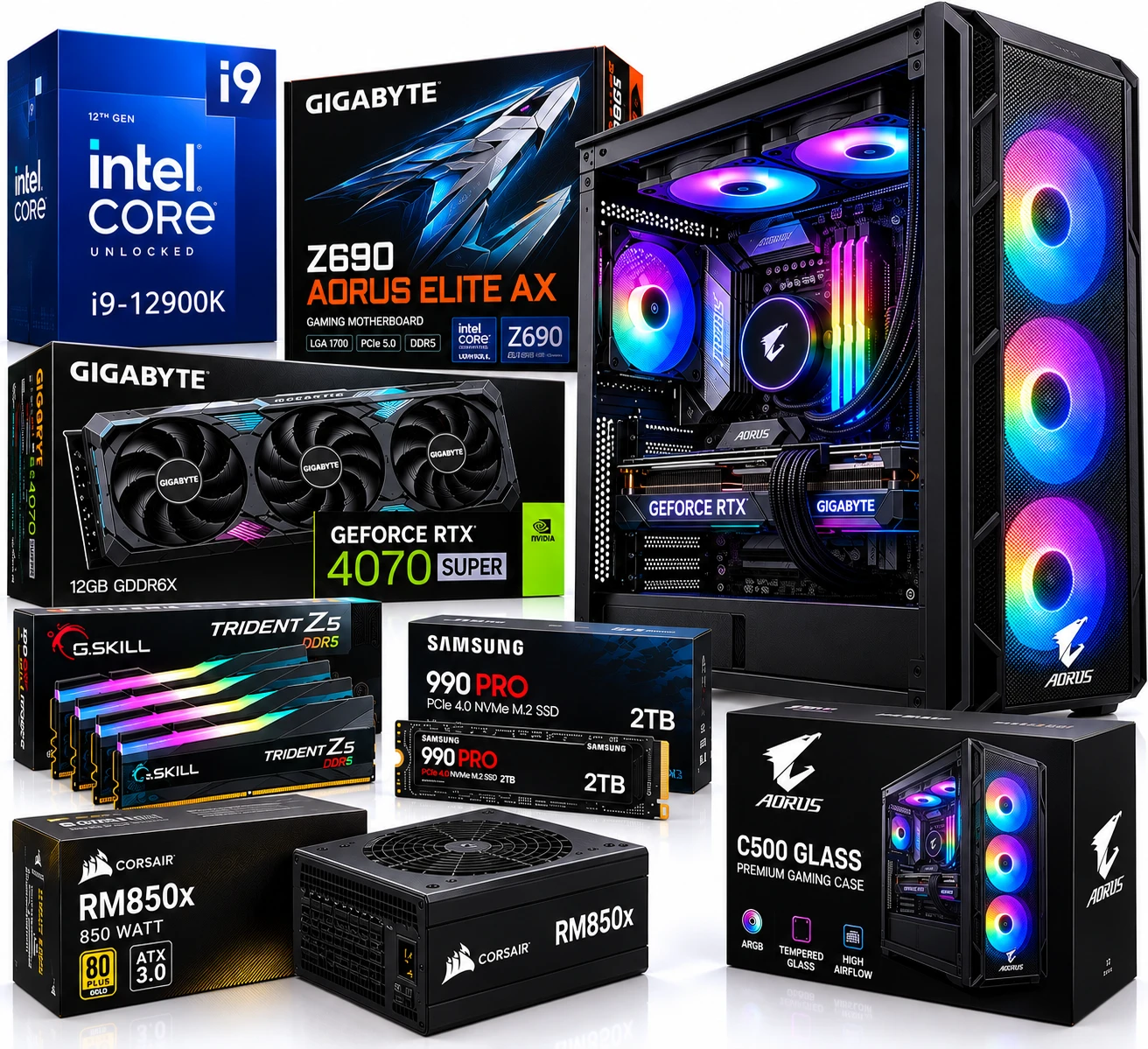 Intel Core i9-12900K RTX 4070 Super PC